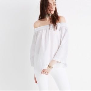 Madewell clean off the shoulder top